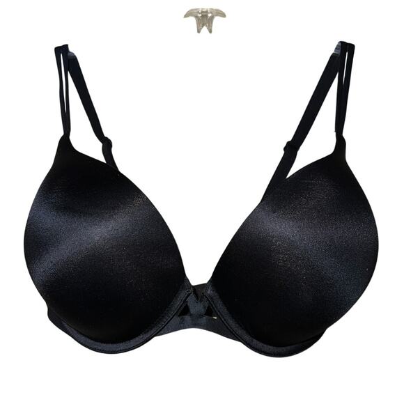 34DDD Victoria's Secret Bra Very Sexy Padded Push Up Black Underwire Va Va Voom - Picture 1 of 6